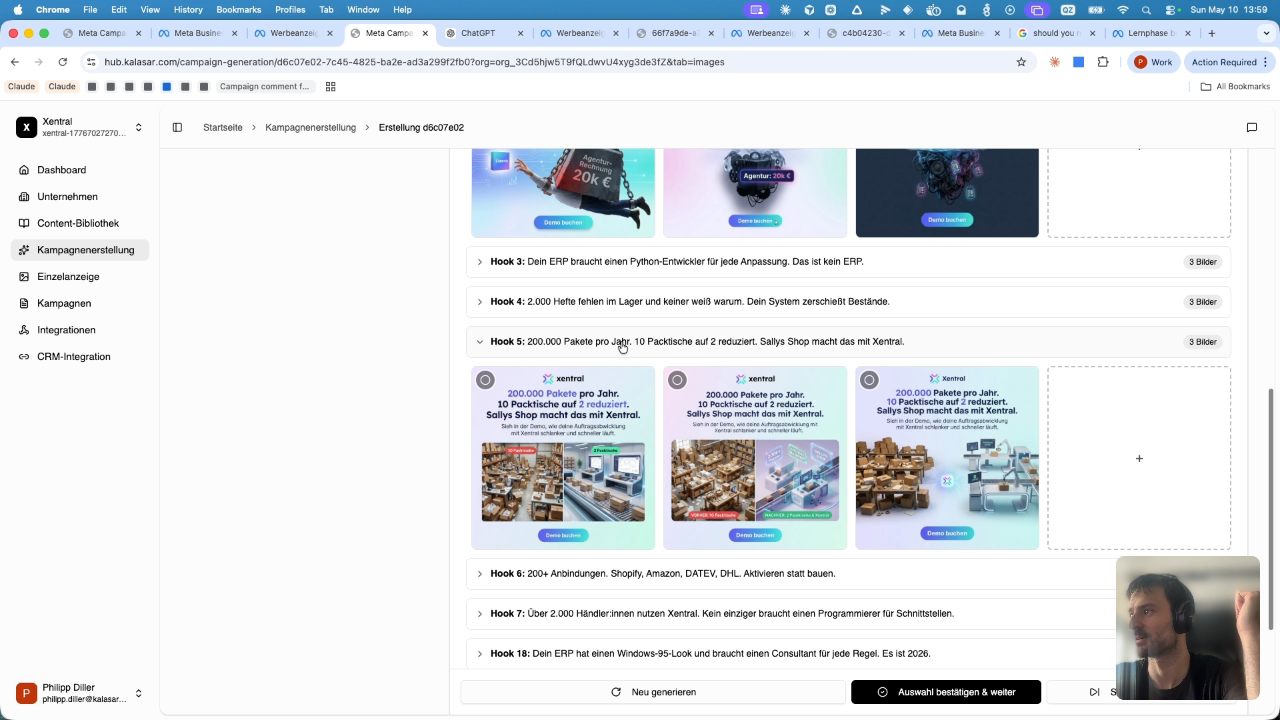 Kalasar Hub campaign dashboard view